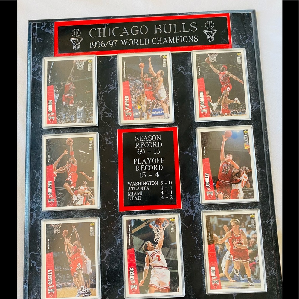 Championship Chicago Bulls 96/97 plaque